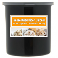 Freeze Dried Diced Chicken  in #10 Can up to 25 Years Shelf Life