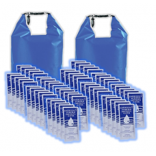 10 Person Emergency Water in Waterproof Go Bag