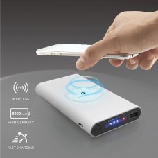 Purdue - 8000 mAh PORTABLE WIRELESS Qi POWERBANK