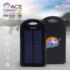 Blacksburg 4000 mAh Waterproof Solar Power Bank