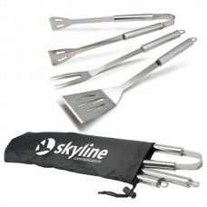 3 pc Stainless Steel BBQ Tool Set