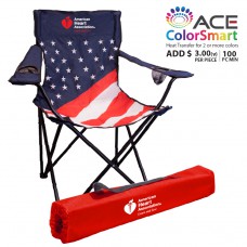 Venice Outdoor Folding Chair - USFlag Camo