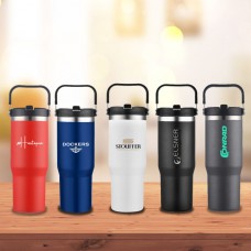 30 oz Travel Mug with Built-In Carrier