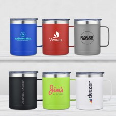 14 Oz Stainless Steel Camping Mug with Handle