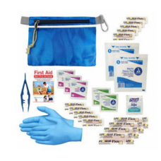 Imprinted EZ Care First Aid Kit with Carabiner