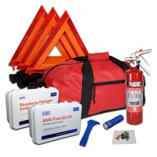 DOT OSHA Compliant Kit with First Aid and BBP Kits and Seat Belt Cutter