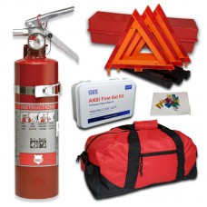 USKITS DOT Essential OSHA ANSI Compliant Kit with 10BC Fire Extinguisher