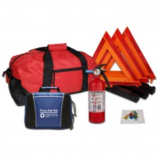 USKITS DOT Essential Compliant Safety Kit With 10 Person ANSI First Aid Kit