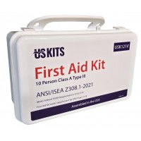 USKITS 10 Person ANSI First Aid Kit- Class A Type III