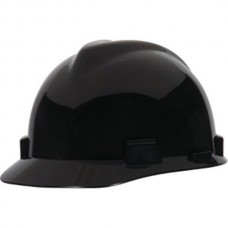 MSA V-Gard® Standard Slotted Cap w/ Staz-On® Suspension, Black