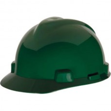 MSA V-Gard® Standard Slotted Cap w/ Fas-Trac® Suspension, Green