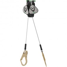 MSA V-Edge™ Leading Edge Cable PFL, Twin Leg w/ Steel Scaffold Snap Hook