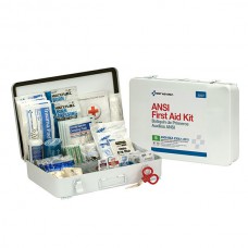 50-Person ANSI B Weatherproof First Aid Kit in Metal Box