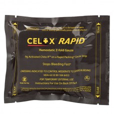 Celox Z-Fold Rapid Blood Clotting Gauze, 5' x 3", 1/Roll