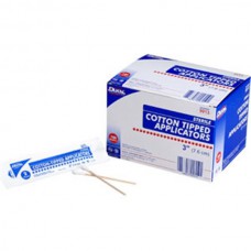 3" Sterile Cotton Tip Applicators, 2 Pkg/100 Each