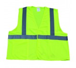  Class 2 Solid Mesh Safety Vest Lime