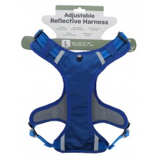 Adjustable Reflective Vest Harness - Large - Blue - Case of 6